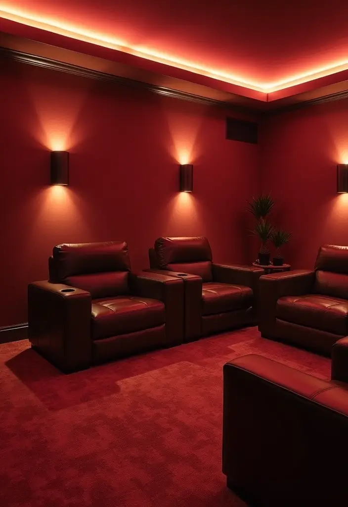 15 Home Theater Ideas That'll Make You Feel Like You're in a Real Cinema (You Won't Believe #7!) - 3. Ambient Lighting Solutions