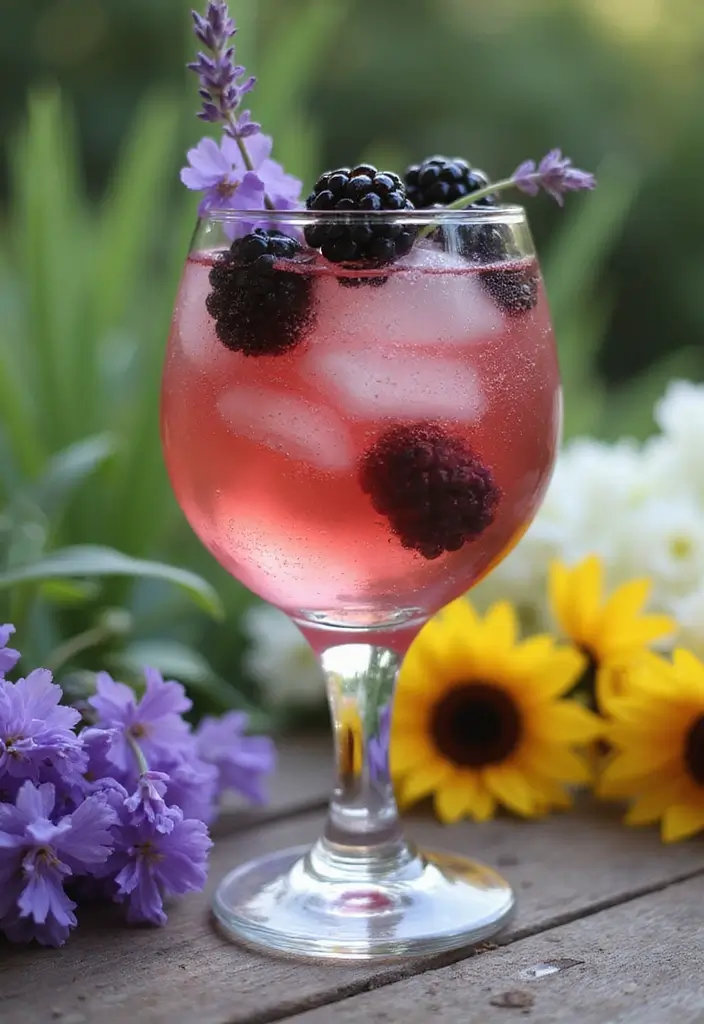 15 Low-Calorie Cocktails That Will Keep You Slim (Cheers to #3!) - 10. Blackberry Lavender Sparkler
