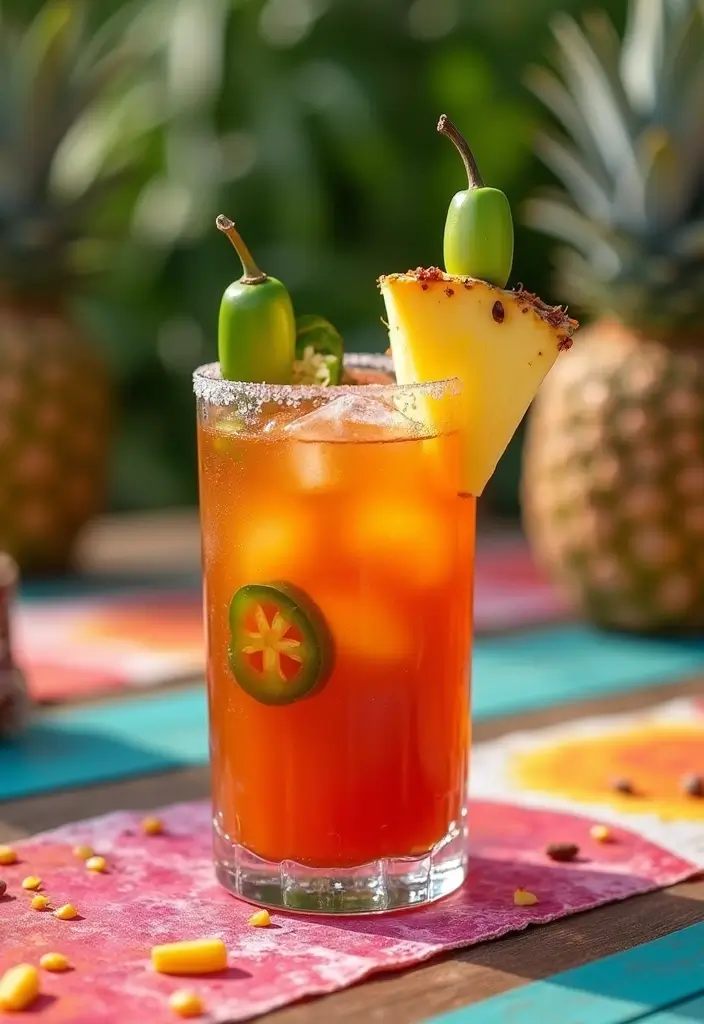 15 Low-Calorie Cocktails That Will Keep You Slim (Cheers to #3!) - 11. Spicy Pineapple Jalapeño Cocktail
