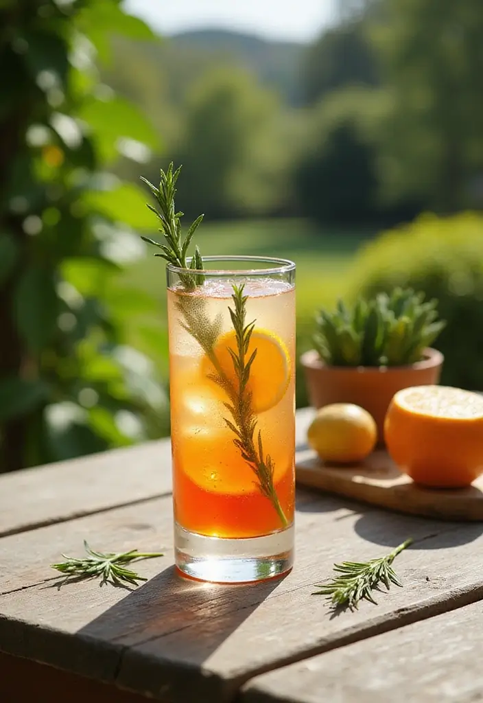 15 Low-Calorie Cocktails That Will Keep You Slim (Cheers to #3!) - 12. Citrus Rosemary Spritz