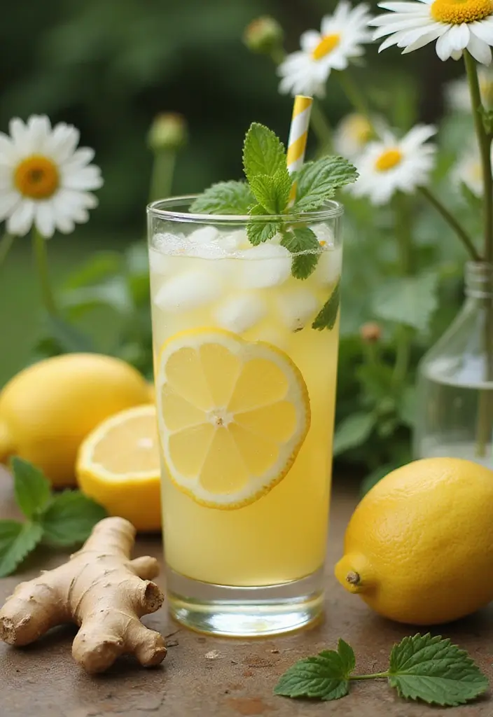 15 Low-Calorie Cocktails That Will Keep You Slim (Cheers to #3!) - 15. Mint Ginger Lemonade