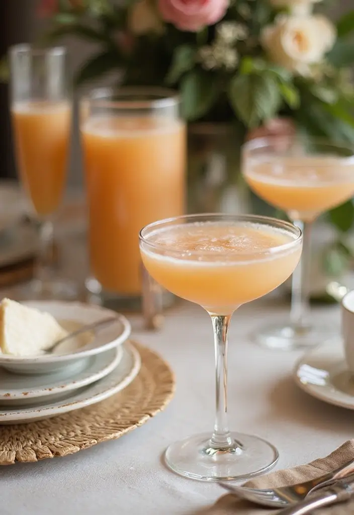 15 Low-Calorie Cocktails That Will Keep You Slim (Cheers to #3!) - 6. Peach Bellini Light