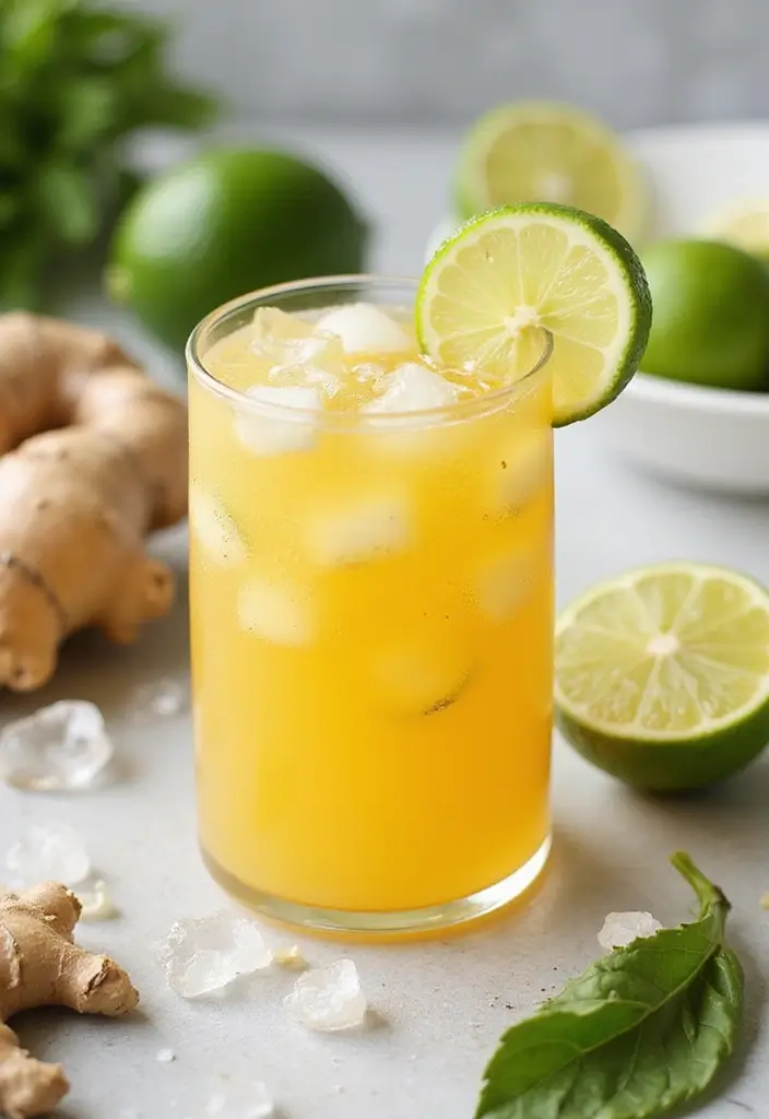 15 Low-Calorie Cocktails That Will Keep You Slim (Cheers to #3!) - 8. Ginger Lime Spritz