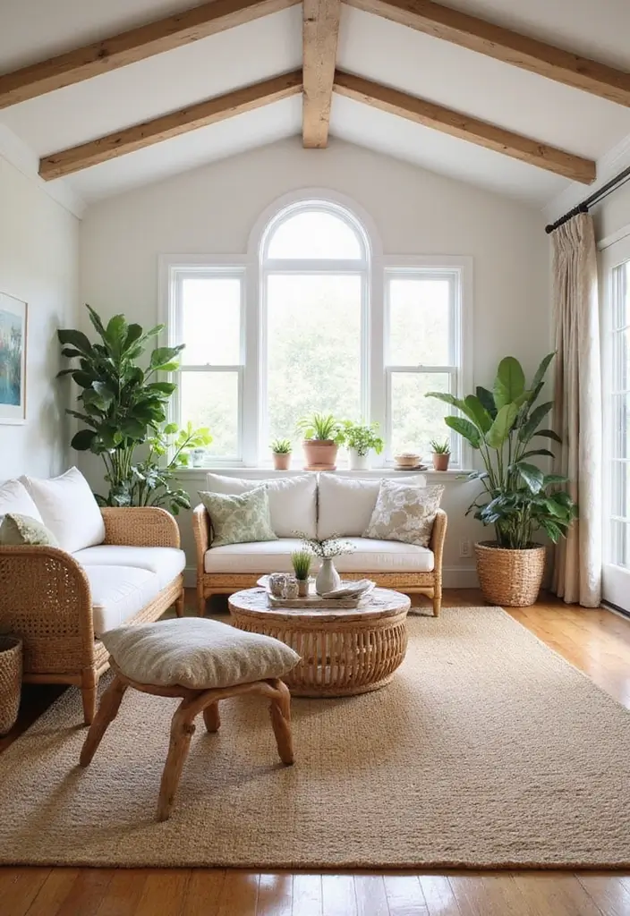 15 Stunning Beach House Living Room Decor Ideas That Will Make You Want to Move In! - 3. Natural Textures