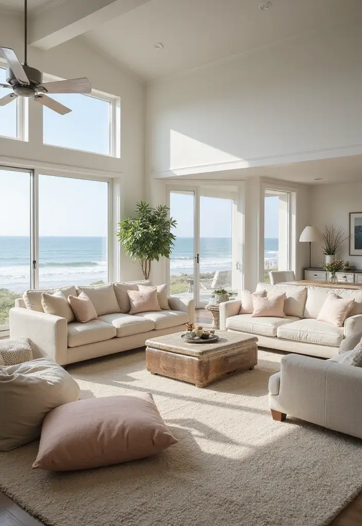 15 Stunning Beach House Living Room Decor Ideas That Will Make You Want to Move In! - 5. Comfortable Seating
