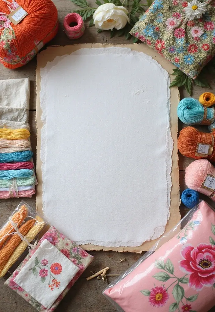 15 Stunning Floral Hand Embroidery Decor Ideas That'll Brighten Up Any Space! - 8. Floral Embroidery Art Kits