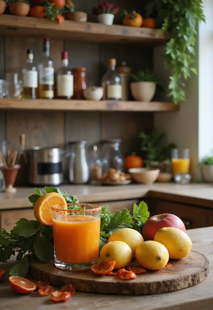 15 Stunning Home Bar Setup Ideas That Will Impress Your Guests (and You!) - 15. Seasonal Flavors