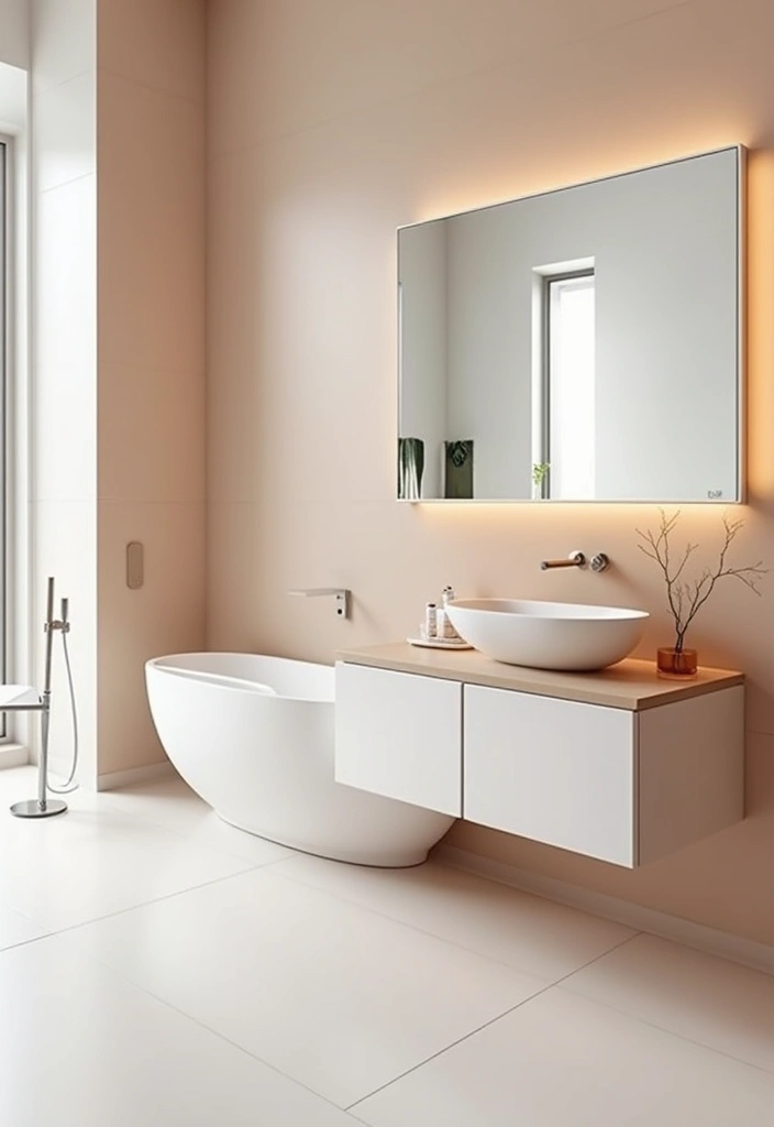 15 Vibrant Bathroom Tile Ideas That'll Make You Fall in Love with Your Space! - 14. Minimalist Bold Colors