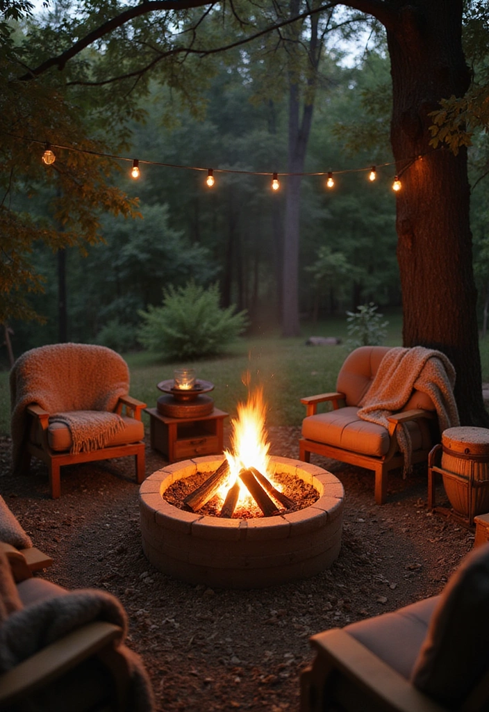 17 Country Outdoor Living Ideas That Will Make You the Host with the Most! - 1. Cozy Fire Pit Gatherings