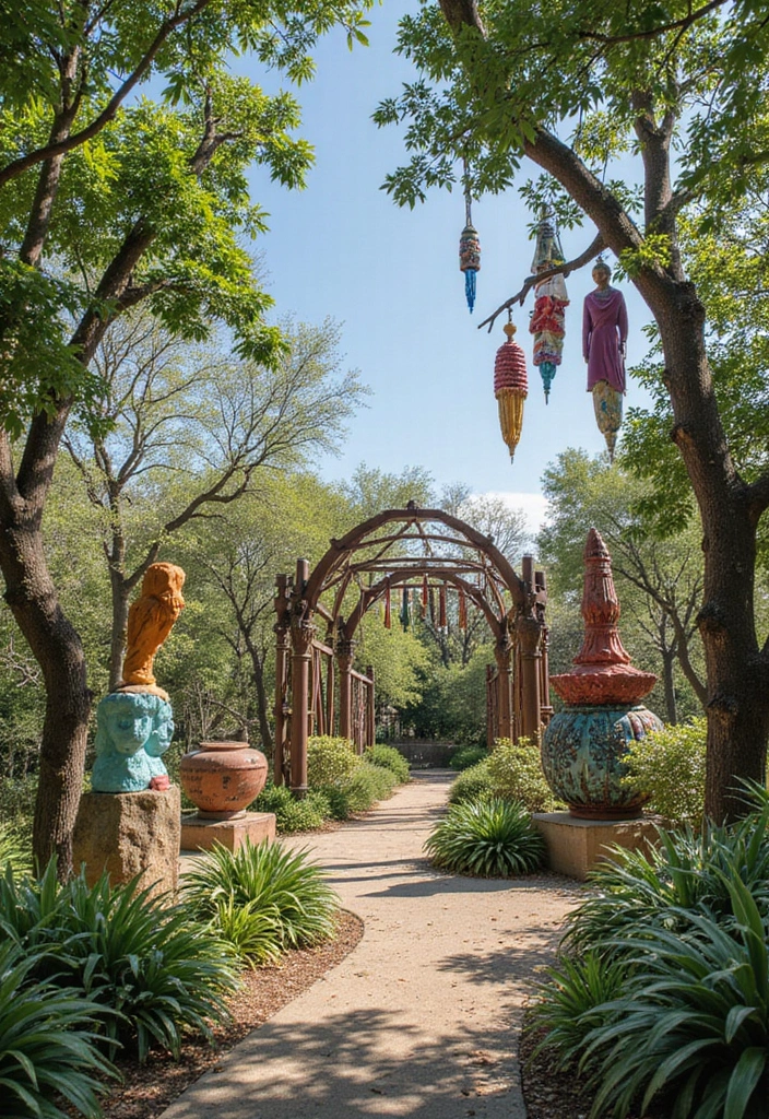 17 Country Outdoor Living Ideas That Will Make You the Host with the Most! - 13. Outdoor Art Installations