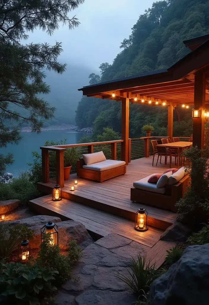 17 Country Outdoor Living Ideas That Will Make You the Host with the Most! - 14. Elevated Deck Space