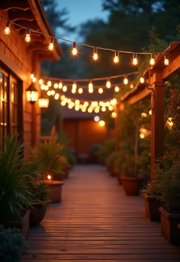 17 Country Outdoor Living Ideas That Will Make You the Host with the Most! - 16. Inviting Lighting Solutions