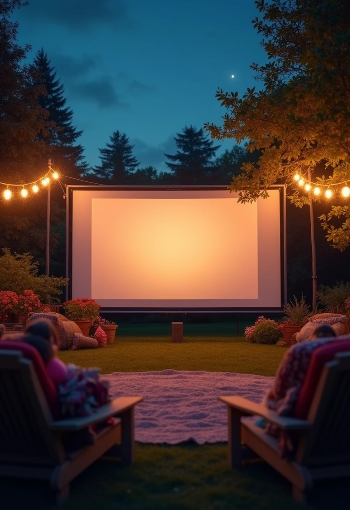 17 Country Outdoor Living Ideas That Will Make You the Host with the Most! - 6. Outdoor Movie Nights