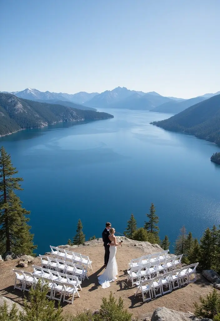 18 Epic Mountain Wedding Venues That Will Take Your Breath Away (Don't Miss #4!) - 15. Heavenly Lake Tahoe, California/Nevada