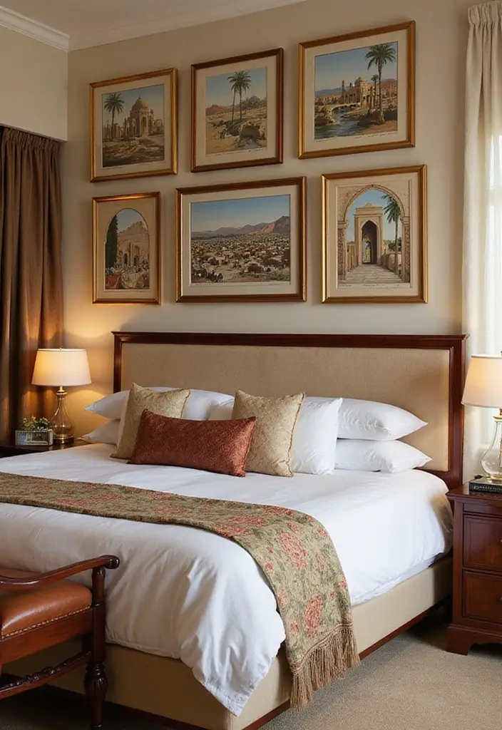 18 Traditional Arabian Bedroom Decor Ideas You'll Wish You Knew Sooner! - 11. Exotic Artwork