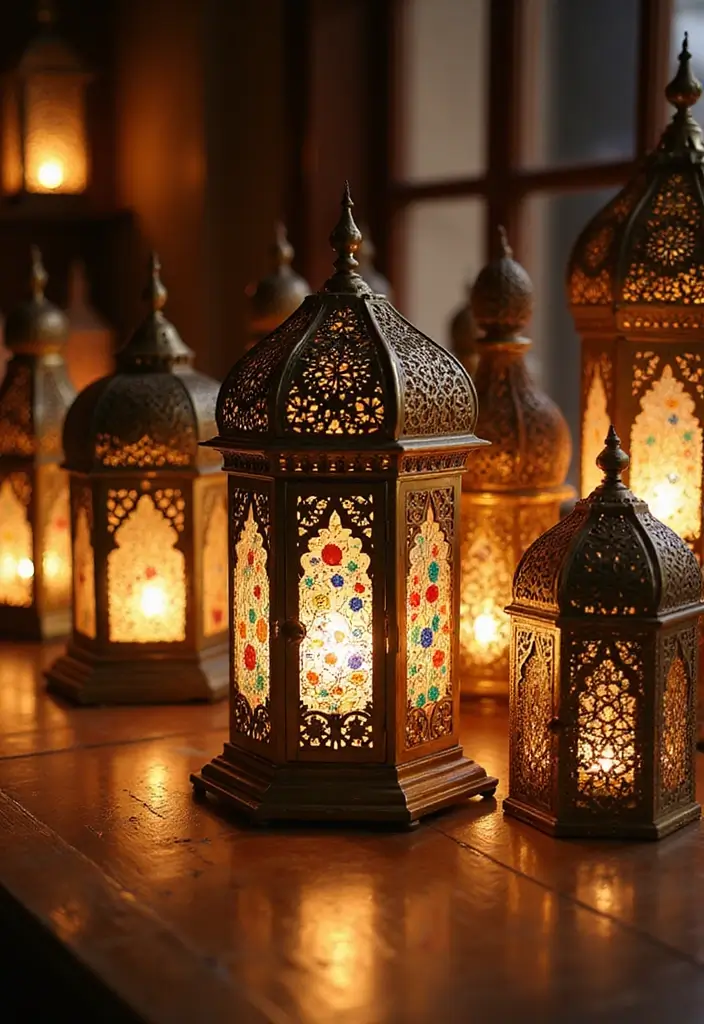 18 Traditional Arabian Bedroom Decor Ideas You'll Wish You Knew Sooner! - 3. Lantern Lighting