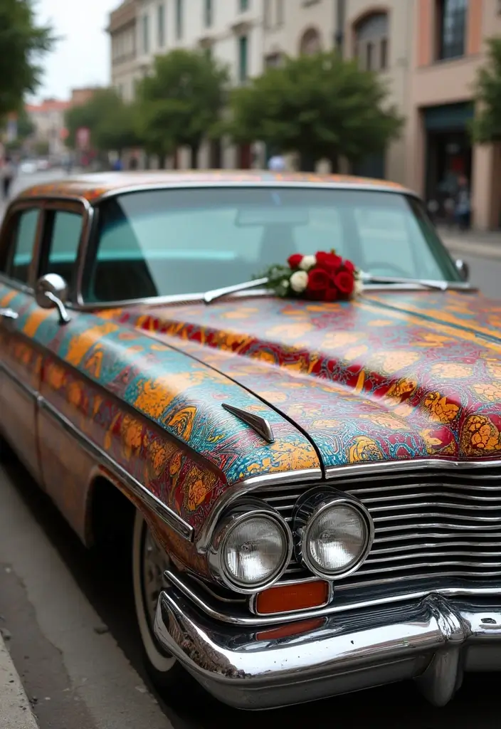 19 Cultural Wedding Car Decor Ideas That Celebrate Your Heritage (Check Out #6!) - 19. Custom Paint Jobs