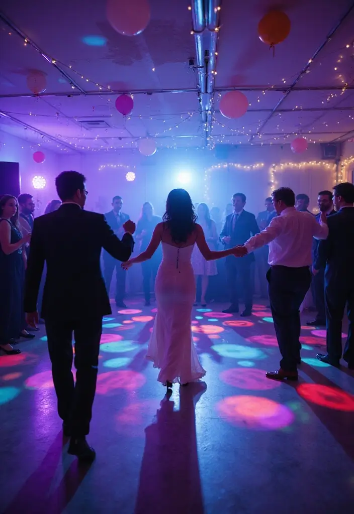 19 Magical Boho Wedding Lighting Ideas That'll Set the Perfect Mood (Don’t Miss #11!) - 17. Glow-in-the-Dark Accents