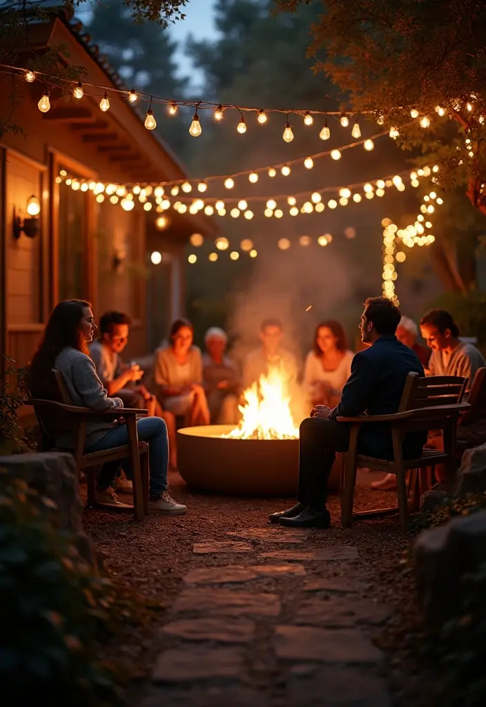 19 Magical Boho Wedding Lighting Ideas That'll Set the Perfect Mood (Don’t Miss #11!) - 5. Dreamy Fire Pits