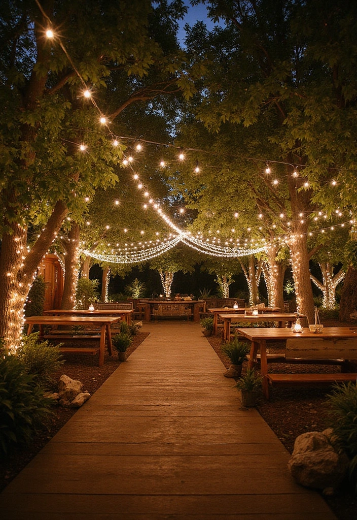 19 Magical Boho Wedding Lighting Ideas That'll Set the Perfect Mood (Don’t Miss #11!) - 8. Ethereal Fairy Lights