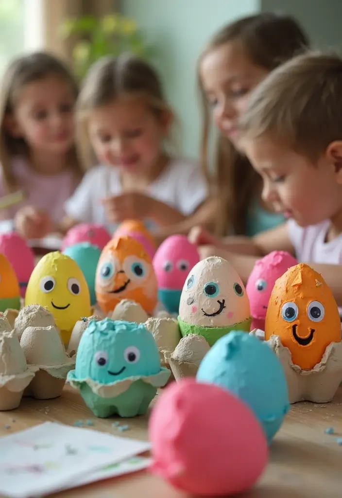 19 Whimsical Kids Craft Projects That Will Keep Them Busy for Hours (Try #12!) - 13. Colorful Egg Carton Creatures