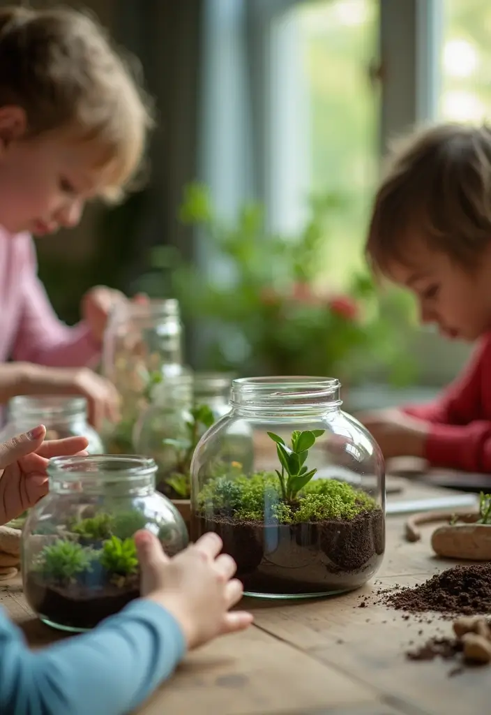 19 Whimsical Kids Craft Projects That Will Keep Them Busy for Hours (Try #12!) - 19. DIY Terrarium