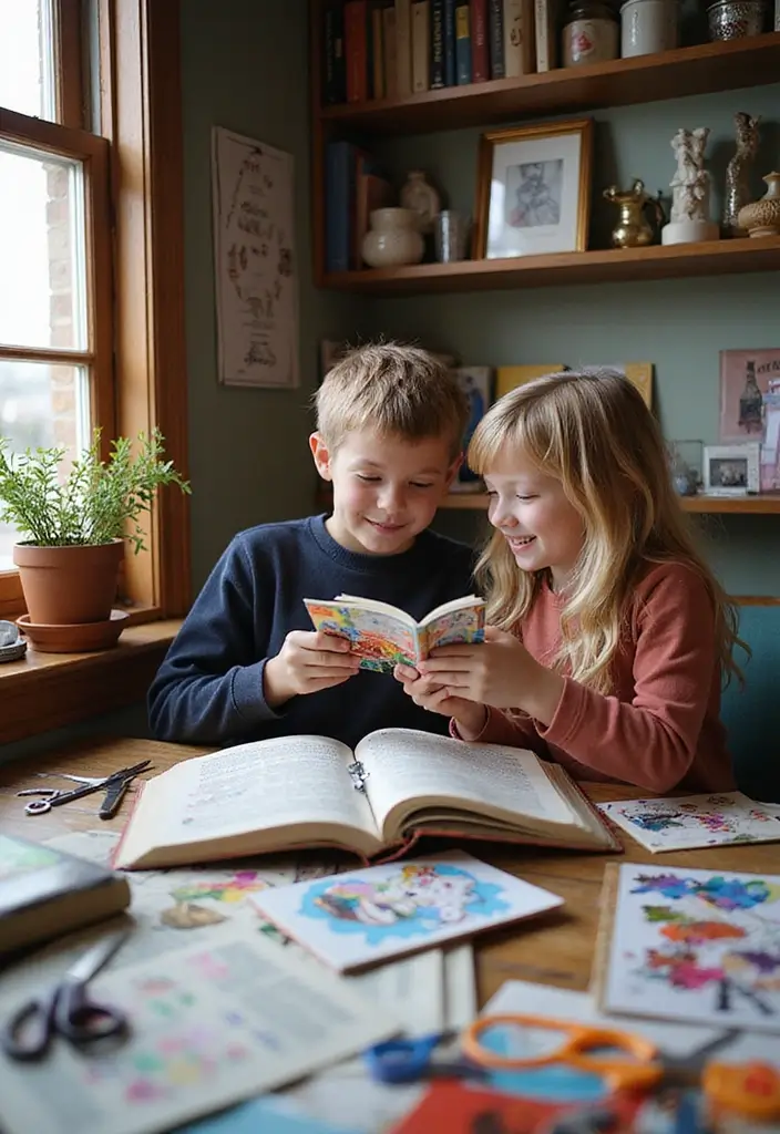 19 Whimsical Kids Craft Projects That Will Keep Them Busy for Hours (Try #12!) - 9. Collage Storybooks