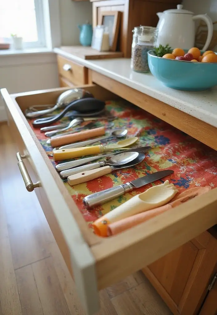 20 Drawer Storage Solutions That Will Revolutionize Your Kitchen (#8 Is a Game-Changer!) - 9. Drawer Liners for Protection