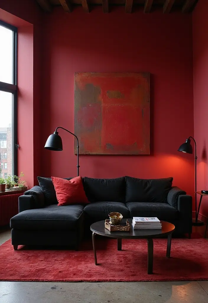 12 Art Deco Color Palettes That Will Inspire Your Next Home Makeover (Don’t Miss #6!) - 3. Ruby Red & Black
