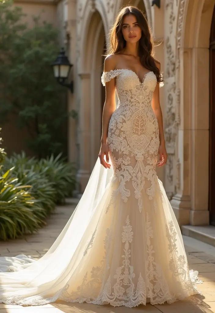 21 Stunning Wedding Dresses from Around the Globe That Will Make You Say ‘I Do!’ - 16. The Sophisticated Dress from Spain