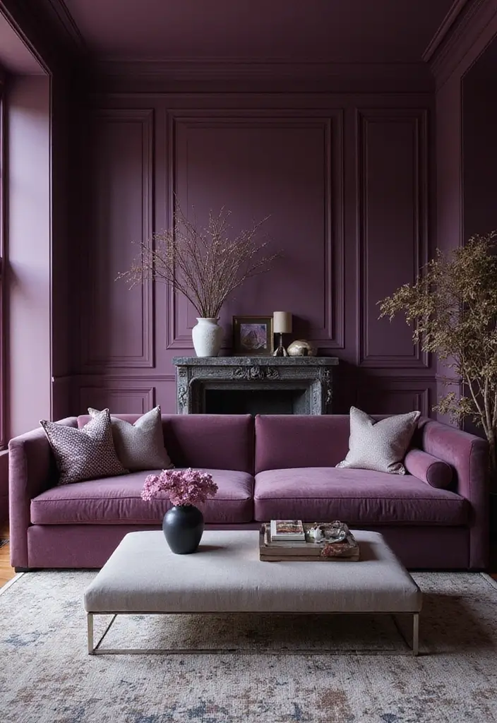 12 Art Deco Color Palettes That Will Inspire Your Next Home Makeover (Don’t Miss #6!) - 12. Deep Plum & Silver