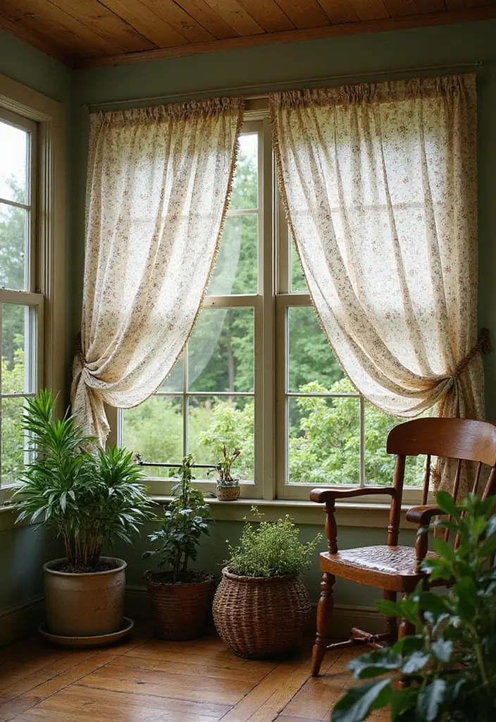 20 Bohemian Curtains That Will Bring Unique Charm to Every Room in Your Home! - 20. Vintage Floral Patterns