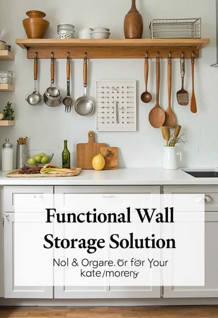 20 Chic Kitchen Styling Tips That Will Make You Want to Cook Every Day! - 11. Functional Wall Storage