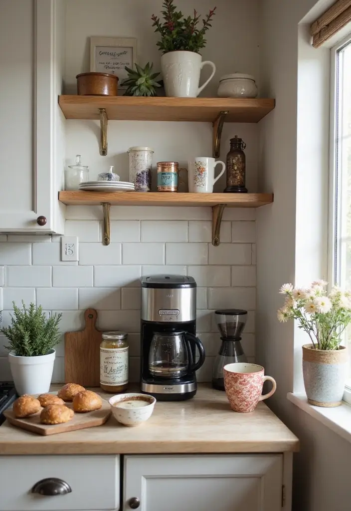 20 Chic Kitchen Styling Tips That Will Make You Want to Cook Every Day! - 15. Create a Coffee Nook