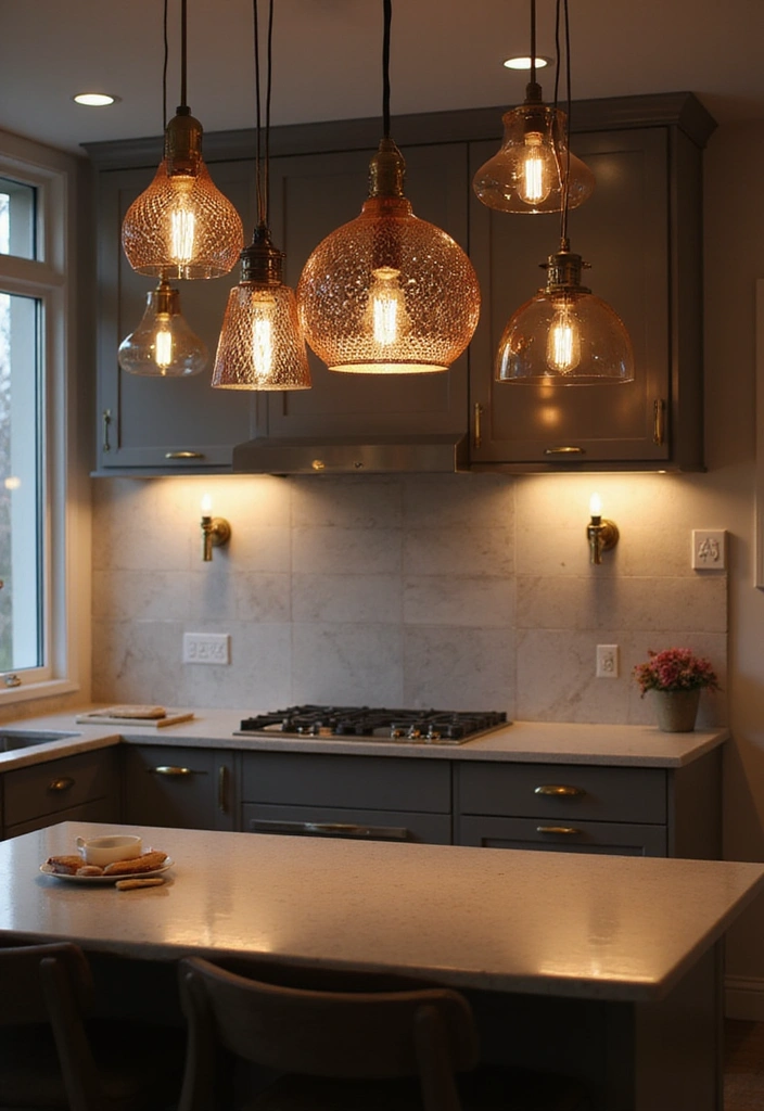 20 Chic Kitchen Styling Tips That Will Make You Want to Cook Every Day! - 3. Statement Lighting