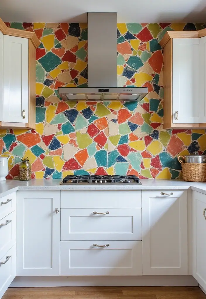 20 Chic Kitchen Styling Tips That Will Make You Want to Cook Every Day! - 6. Colorful Backsplash