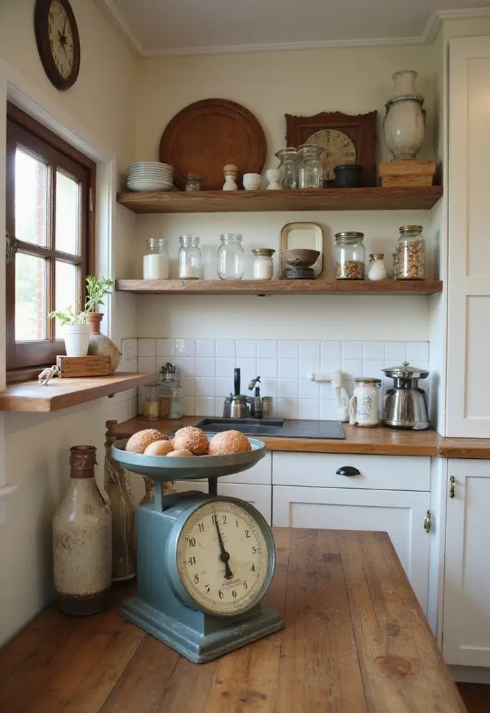 20 Chic Kitchen Styling Tips That Will Make You Want to Cook Every Day! - 8. Vintage Accents