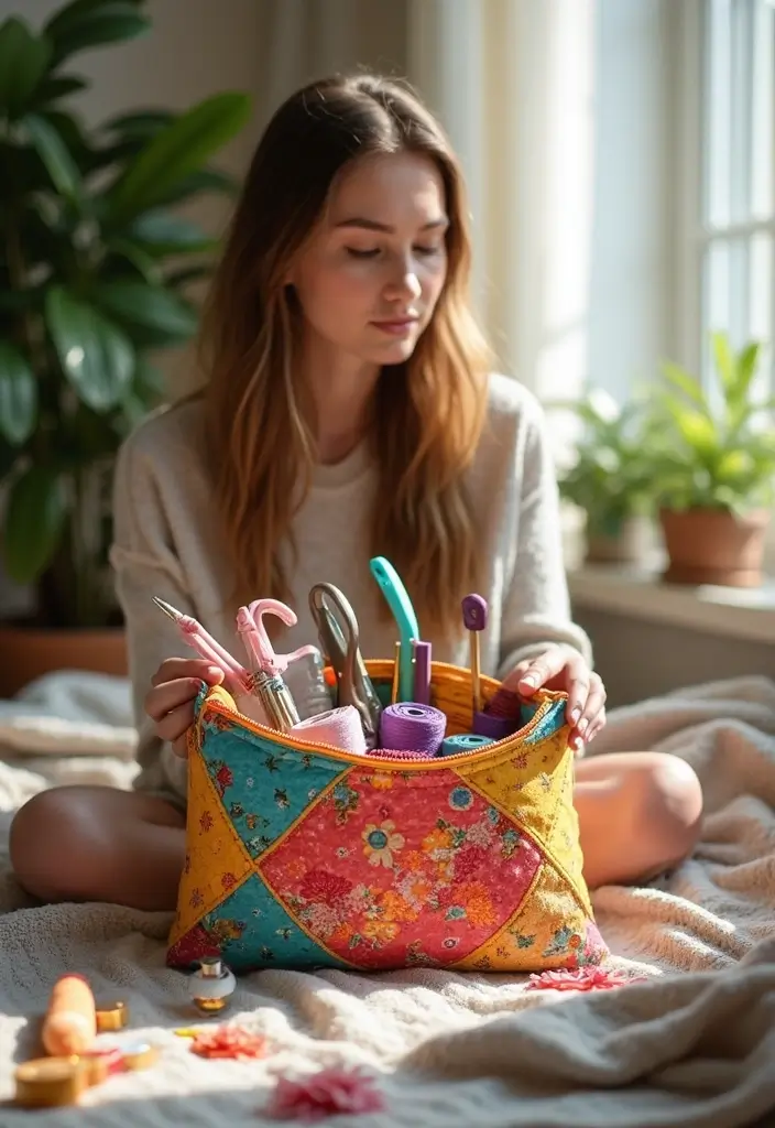 20 Eco-Friendly DIY Projects to Upcycle Your Old Clothes into Chic Accessories (You'll Love #9!) - 14. Upcycled Quilt Pouch
