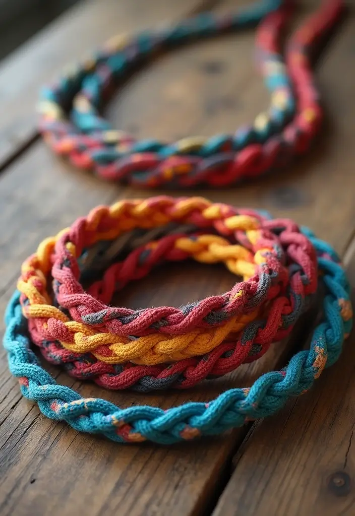 20 Eco-Friendly DIY Projects to Upcycle Your Old Clothes into Chic Accessories (You'll Love #9!) - 2. T-Shirt Jewelry