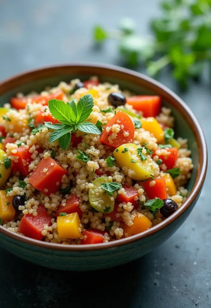 20 Healthy Meals You Can Whip Up in 30 Minutes or Less (You'll Love #15!) - 1. Quick Quinoa Salad