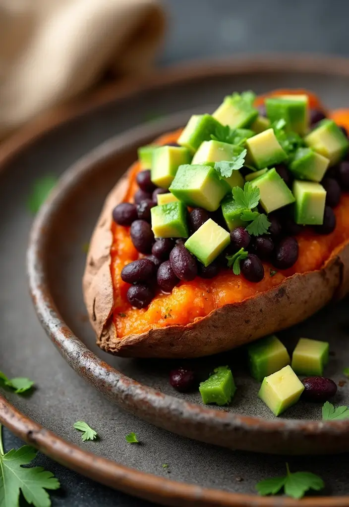 20 Healthy Meals You Can Whip Up in 30 Minutes or Less (You'll Love #15!) - 12. Baked Sweet Potato with Black Beans