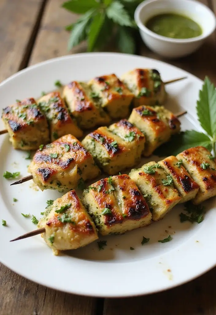20 Healthy Meals You Can Whip Up in 30 Minutes or Less (You'll Love #15!) - 16. Pesto Chicken Skewers