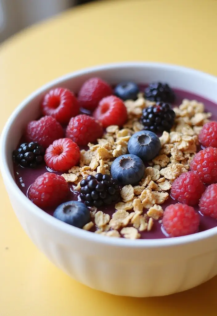 20 Healthy Meals You Can Whip Up in 30 Minutes or Less (You'll Love #15!) - 19. Berry Smoothie Bowl