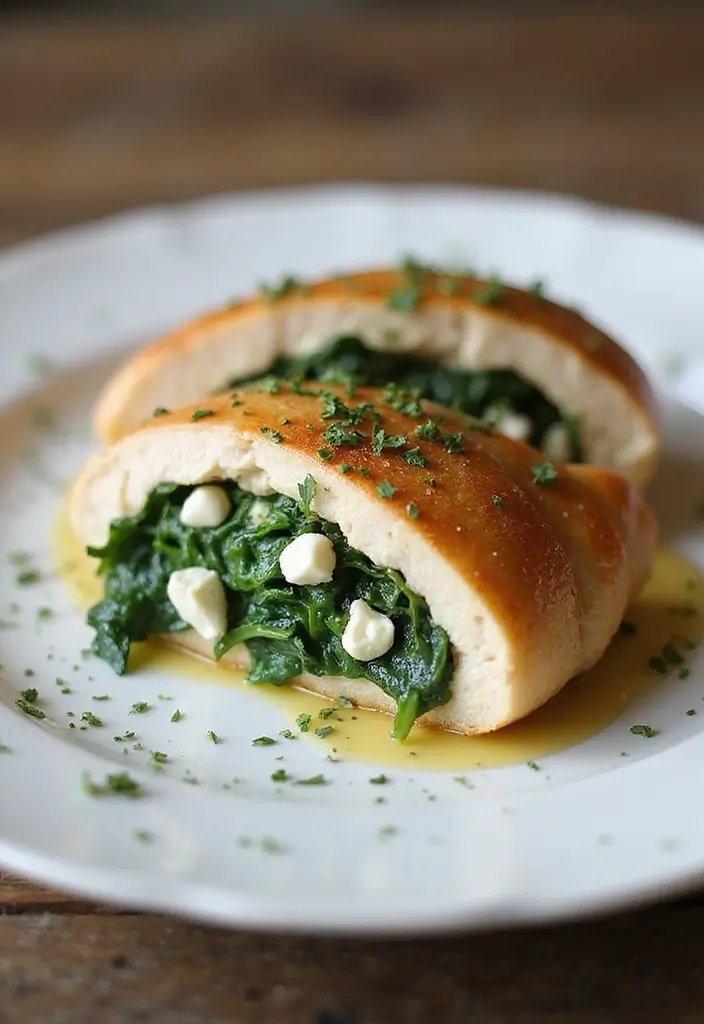 20 Healthy Meals You Can Whip Up in 30 Minutes or Less (You'll Love #15!) - 2. Spinach and Feta Stuffed Chicken