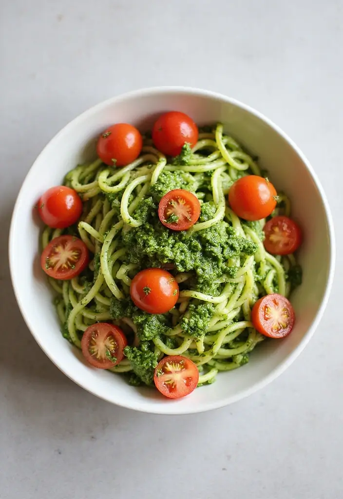 20 Healthy Meals You Can Whip Up in 30 Minutes or Less (You'll Love #15!) - 3. Zucchini Noodles with Pesto