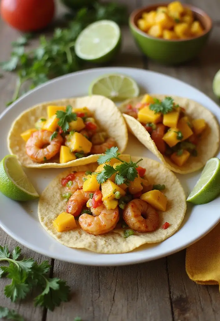 20 Healthy Meals You Can Whip Up in 30 Minutes or Less (You'll Love #15!) - 7. Shrimp Tacos with Mango Salsa