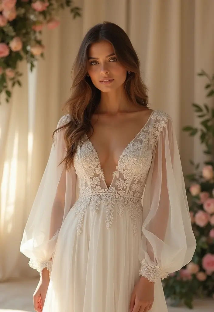 20 Luxury Wedding Dresses That’ll Make You Feel Like Royalty (Wait Until You See #5!) - 16. Statement Sleeves