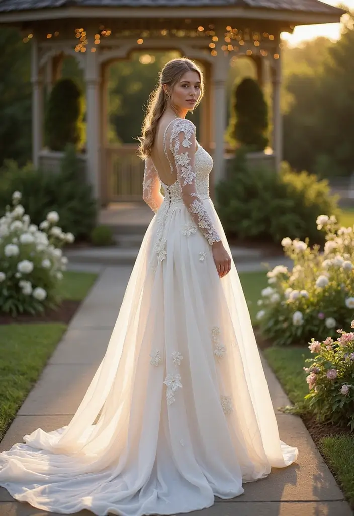 20 Luxury Wedding Dresses That’ll Make You Feel Like Royalty (Wait Until You See #5!) - 17. Elegant Sheer Fabrics
