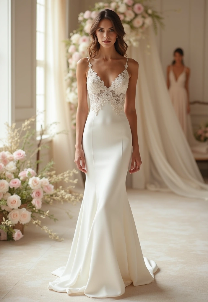 20 Luxury Wedding Dresses That’ll Make You Feel Like Royalty (Wait Until You See #5!) - 18. The Classic Column