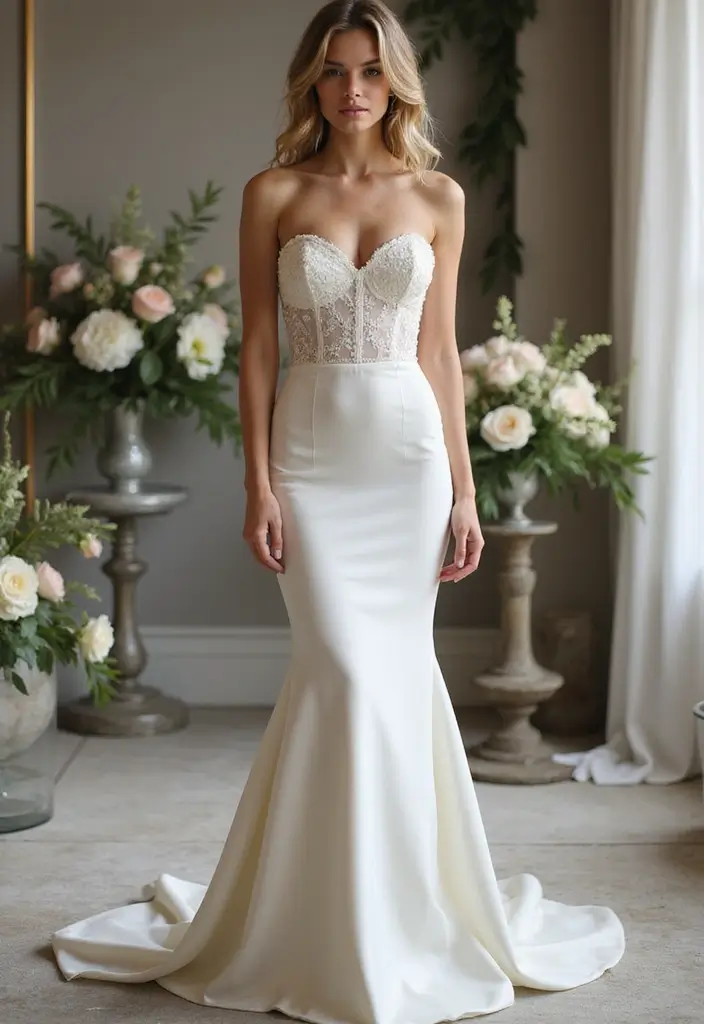 20 Luxury Wedding Dresses That’ll Make You Feel Like Royalty (Wait Until You See #5!) - 2. Chic Mermaid Silhouette